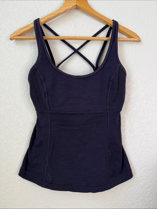 lululemon athletica Tops - Lululemon Tank Top Strappy Navy Blue Size 8